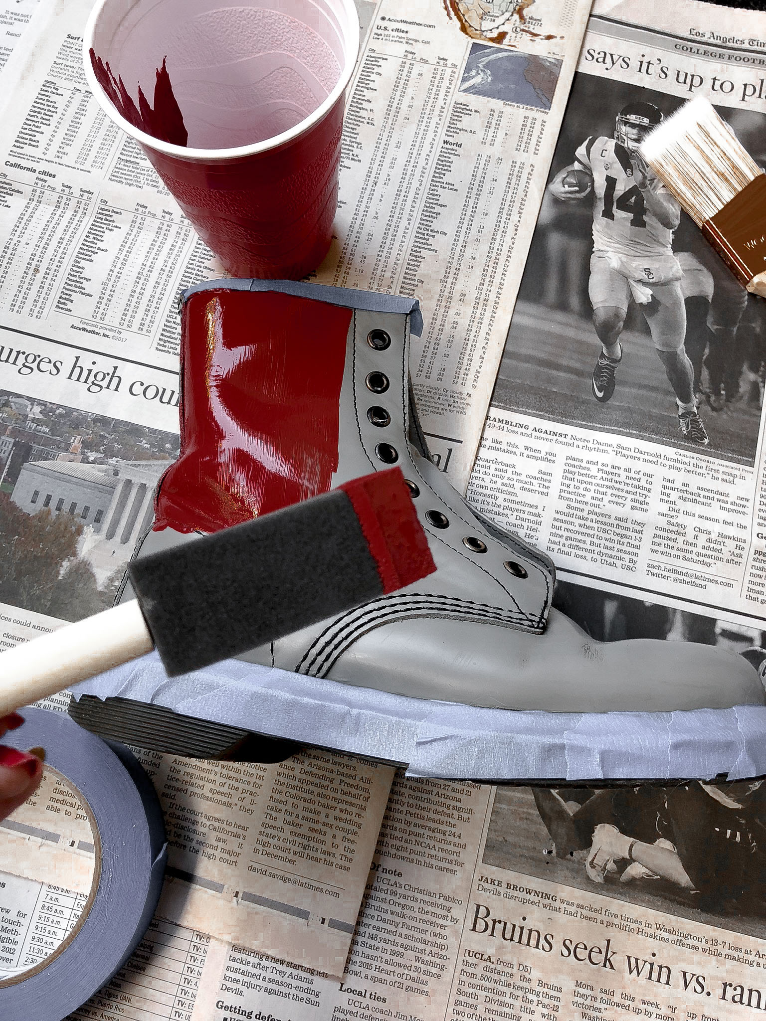 DIY (PART 2): HOW TO PAINT LEATHER BOOTS – street madonna